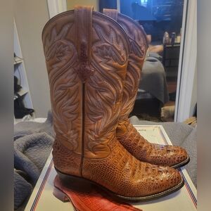 Crocodile exotic cowboy boots